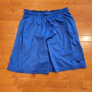 Nike Men's Athletic Shorts - Blue, Size L